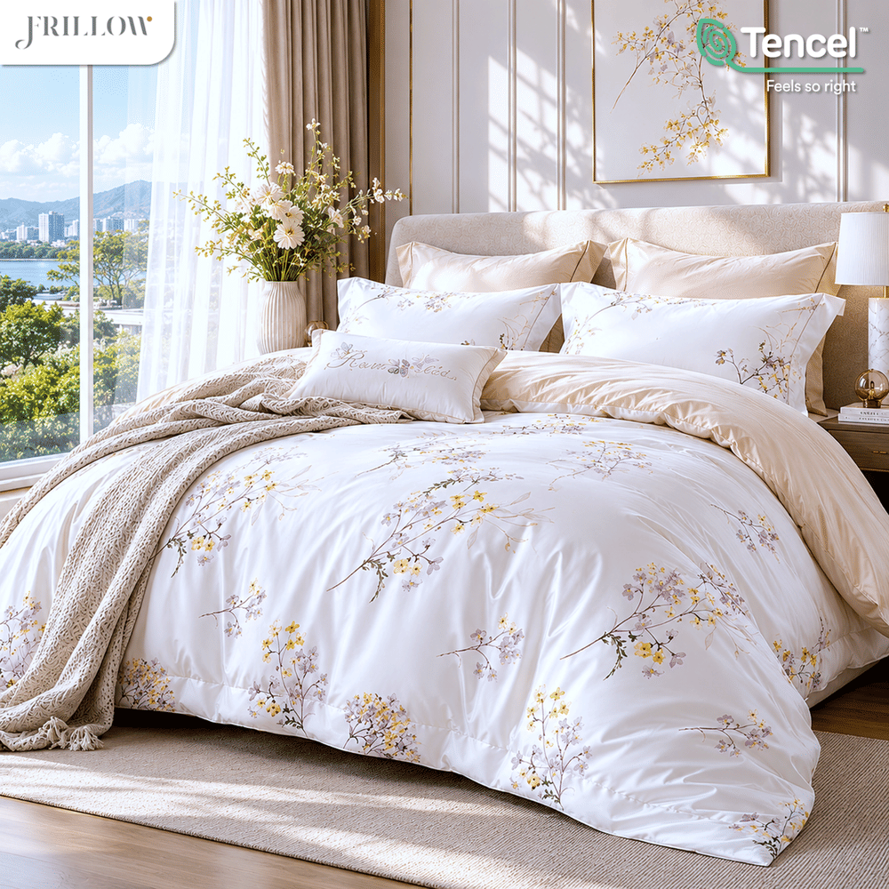 ปลอกผ้านวม 60X80 นิ้ว FRILLOW TENCEL&trade; 1180TC สี LADY DAPHNE